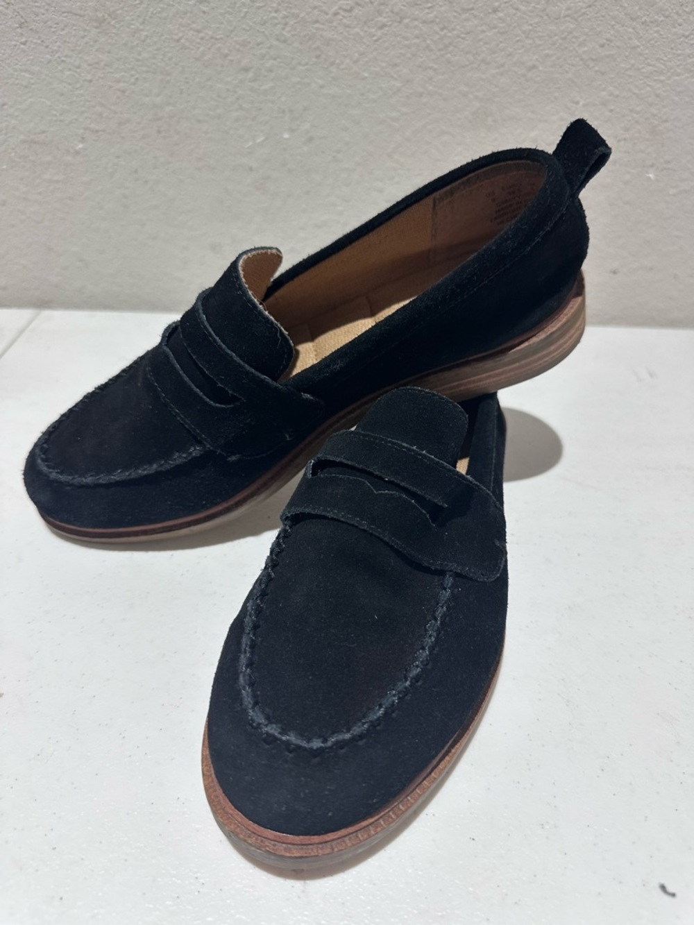 Kelsi Dagger lens black suede loafers 9